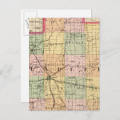 Karte des Lapeer-Landkreises, Michigan (Vorne/Hinten)