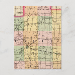 Karte des Lapeer-Landkreises, Michigan