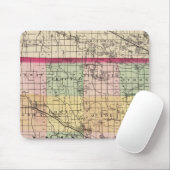 Karte des Livingston-Landkreises, Michigan Mousepad (Mit Mouse)