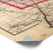 Karte des Macomb-Landkreises, Michigan Poster (Ecke)