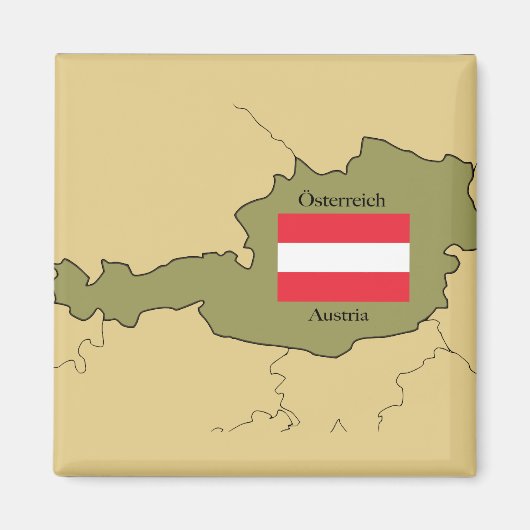 Karte des Magnet Österreich (Vorne)