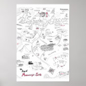 Karte des Manuskripts Erde Poster (Vorne)