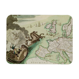 Karte des Marineangriffs auf England durch Magnet