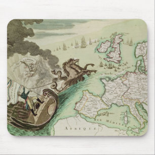 Karte des Marineangriffs auf England durch Mousepad
