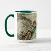 Karte des Marineangriffs auf England durch Tasse (Links)