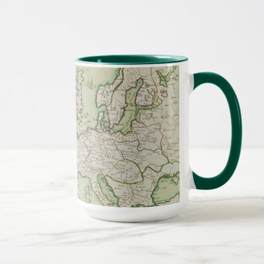 Karte des Marineangriffs auf England durch Tasse (Rechts)