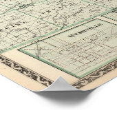 Karte des McDonough-Landkreises, Rushville Poster (Ecke)