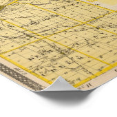 Karte des Miami-Landkreises Poster (Ecke)