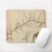 Karte des Mississippi-Flusses Mousepad (Mit Mouse)