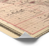 Karte des Mitchell-Landkreises, Staat von Iowa Poster (Ecke)