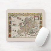 Karte des mittelalterlichen Europas (von Willem Bl Mousepad (Mit Mouse)