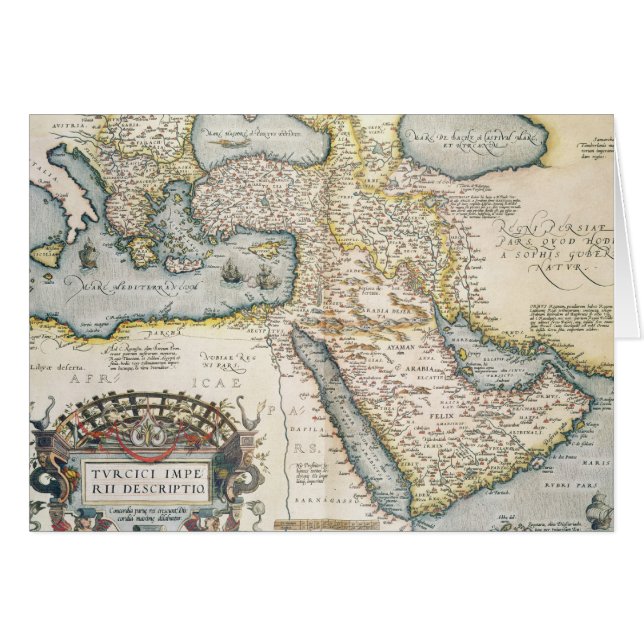 Karte des Mittlere Ostens (Vorderseite (Horizontal))