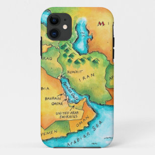 Karte des Mittlere Ostens Case-Mate iPhone Hülle