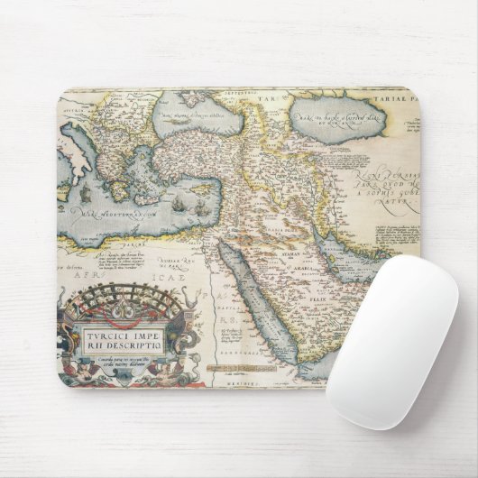 Karte des Mittlere Ostens Mousepad (Mit Mouse)