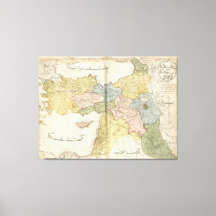 Karte des Mittlere Ostens von Cedid Atlas (1803) Leinwanddruck