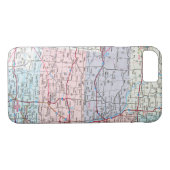 Karte des Mittleren Westens USA Case-Mate iPhone Hülle (Rückseite (Horizontal))