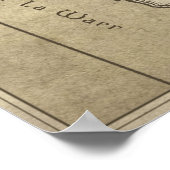 Karte des mythischen Landes New Jersey Poster (Ecke)