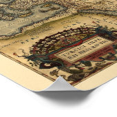 Karte des Nahen Ostens 1600 Poster (Ecke)