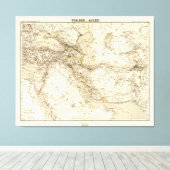 Karte des Nahen Ostens (1855) Leinwanddruck (Insitu (Holzboden))