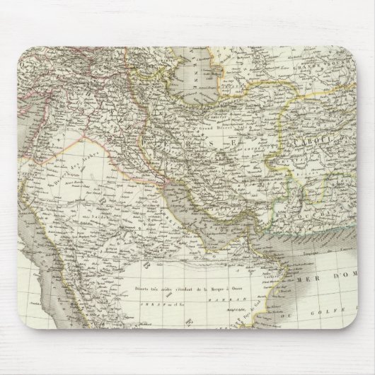 Karte des Nahen Ostens 2 Mousepad (Vorne)