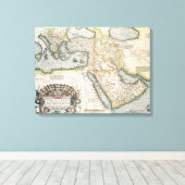 Karte des Nahen Ostens Leinwanddruck (Insitu (Holzboden))