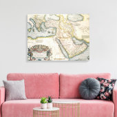 Karte des Nahen Ostens Leinwanddruck (Insitu (Wohnzimmer))