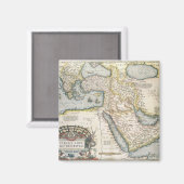 Karte des Nahen Ostens Magnet (Vorderseite/Rückseite)