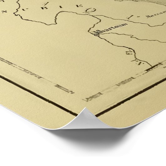 Karte des Nahen Ostens Poster (Ecke)