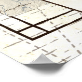 Karte des Nahen Ostens Poster (Ecke)