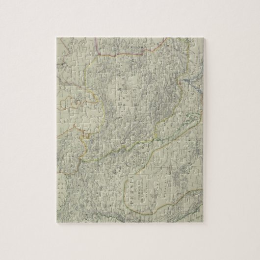 Karte des Nahen Ostens Puzzle (Vertikal)