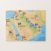 Karte des Nahen Ostens Puzzle (Horizontal)