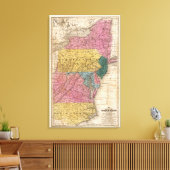 Karte des Nahen Staaten Leinwanddruck (Insitu (Wohnzimmer))