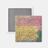 Karte des Nahen Staaten Magnet (Vorderseite/Rückseite)