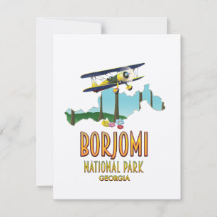 Karte des Nationalparks Borjomi Georgien