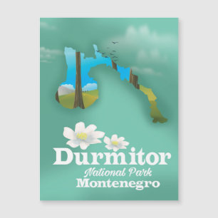 Karte des Nationalparks Durmitor, Montenegro