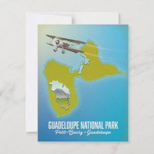 Karte des Nationalparks Guadeloupe