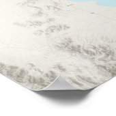 Karte des Netzes "Wasatch Front Train" Poster (Ecke)