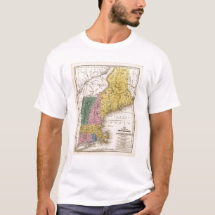 Karte des Neu-Englands oder der OstStaaten T-Shirt