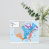 Karte des Neuen Frankreichs im Jahr 1750 (Stehend Vorderseite)