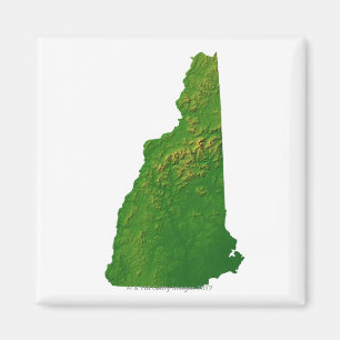 Karte des New Hampshire Magnet