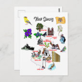 Karte des New Jersey-Staat (Vorne/Hinten)