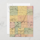 Karte des Newaygo-Landkreises, Michigan (Vorne/Hinten)