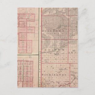 Karte des Newton-Landkreises mit Goodland und Kent