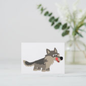 Karte des niedlicher Cartoon-hungrige (Stehend Vorderseite)