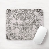 Karte des Nordhimmels Mousepad (Mit Mouse)