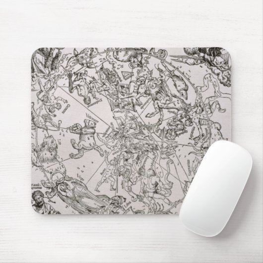 Karte des Nordhimmels Mousepad (Mit Mouse)