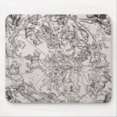 Karte des Nordhimmels Mousepad (Vorne)