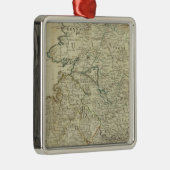 Karte des Nordirlandabschnitts des Königreichs Irl Ornament Aus Metall (Rechts)
