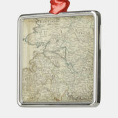 Karte des Nordirlandabschnitts des Königreichs Irl Ornament Aus Metall (Links)
