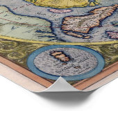 Karte des Nordpol/Hyperborea Poster (Ecke)